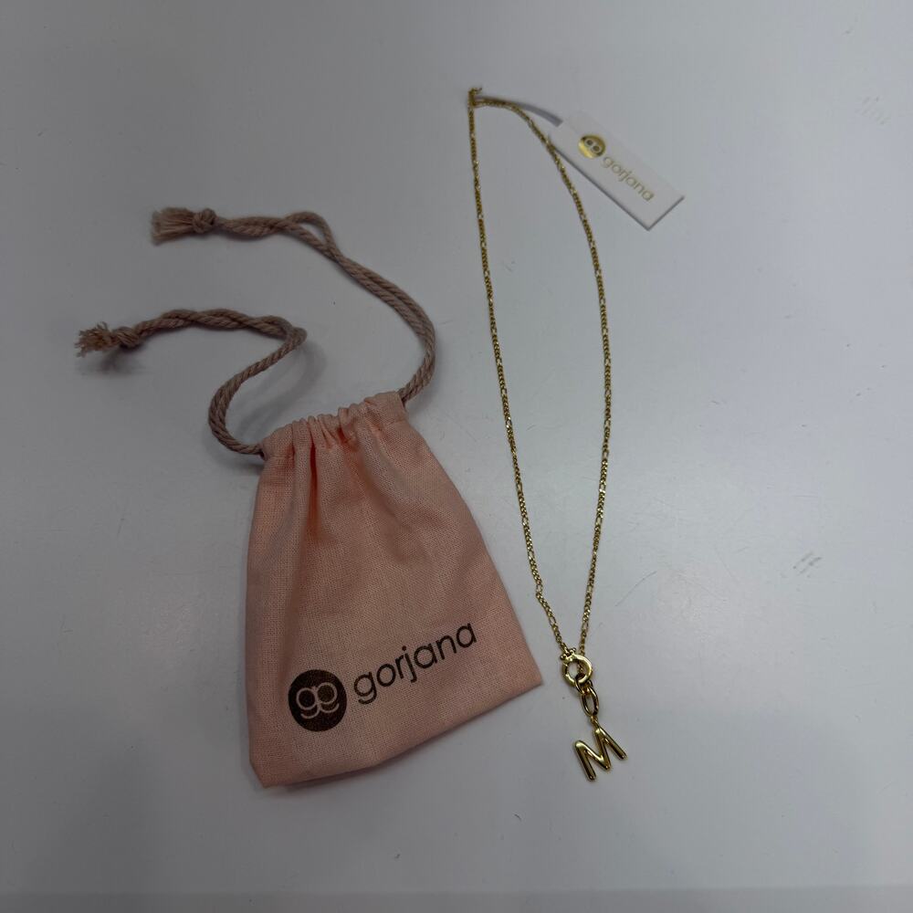 NEW Gorjana M Initial Necklace - Picture 3 of 6